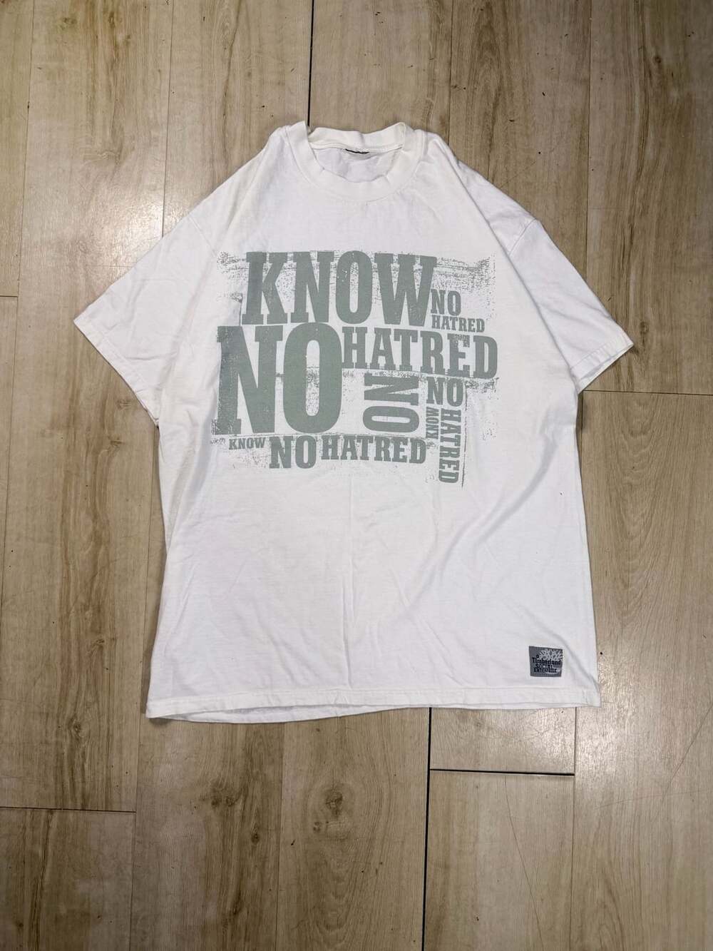 Timberland Know No Hatred T-Shirt White Graphic Tee